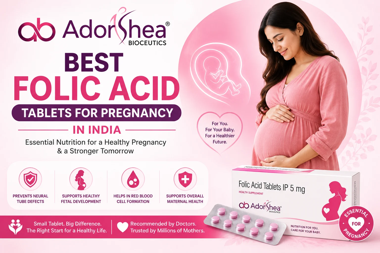 Best Folic Acid Tablets for Pregnancy in India