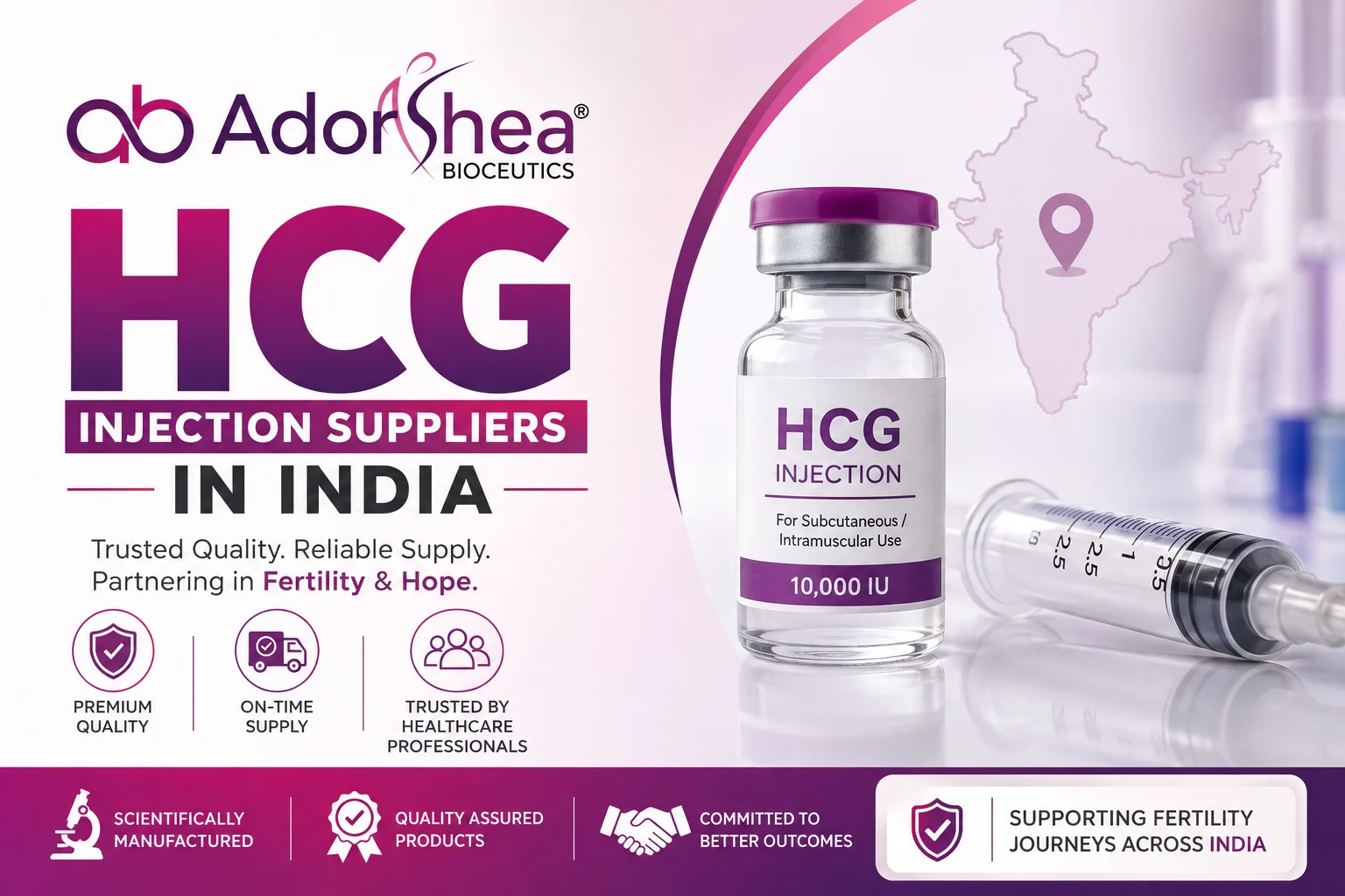 HCG Injection Suppliers in India