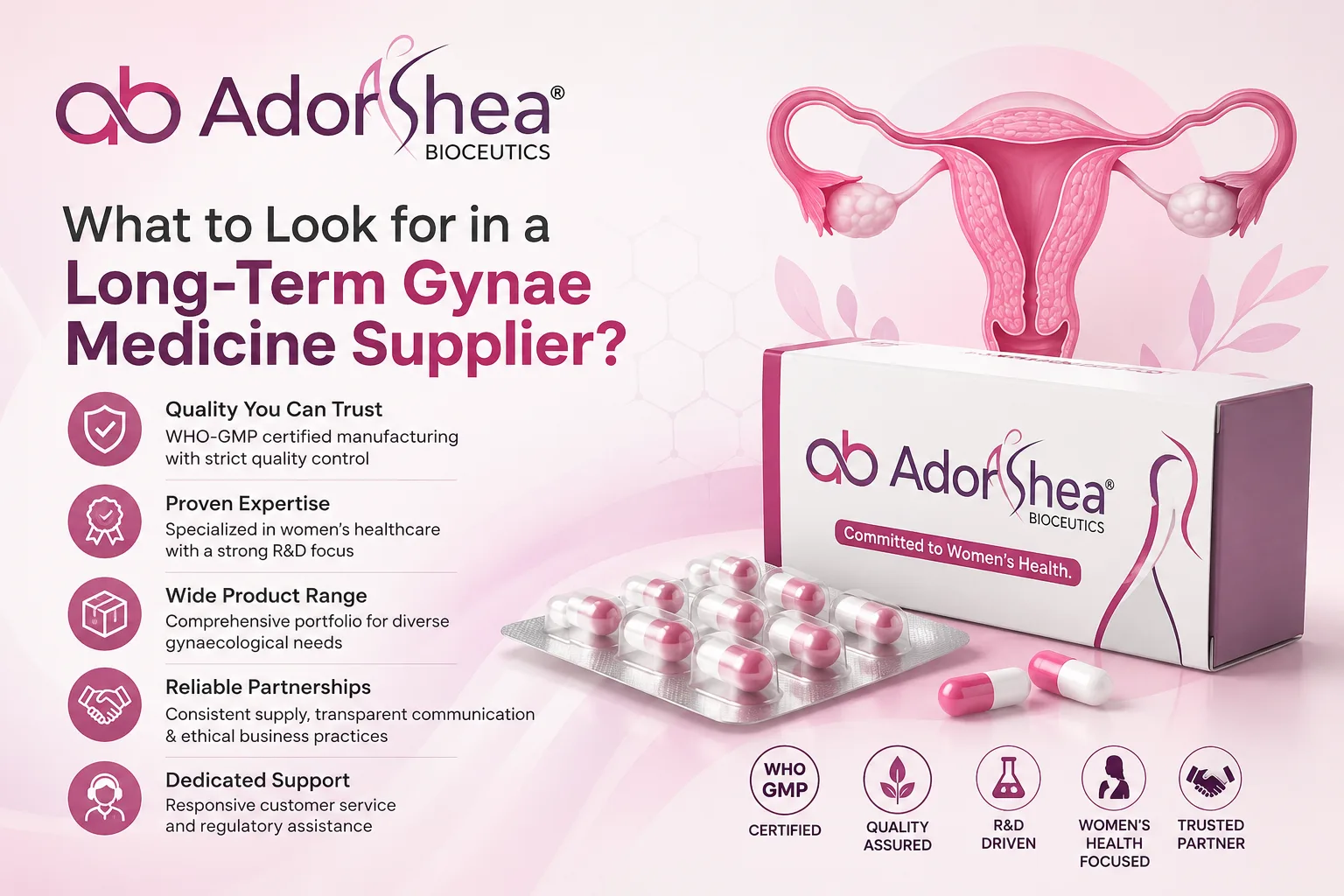 What to Look for in a Long-Term Gynae Medicine Supplier?